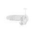 REALROCK - Providni realistični dildo - providni (22cm)