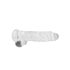 REALROCK - Providni realistični dildo - providni (22cm)