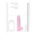 REALROCK - Providni Realistični Dildo - Roze (15 cm)