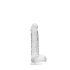 REALROCK - providni realistični dildo - providan (15cm)