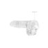 REALROCK - providni realistični dildo - providan (15cm)