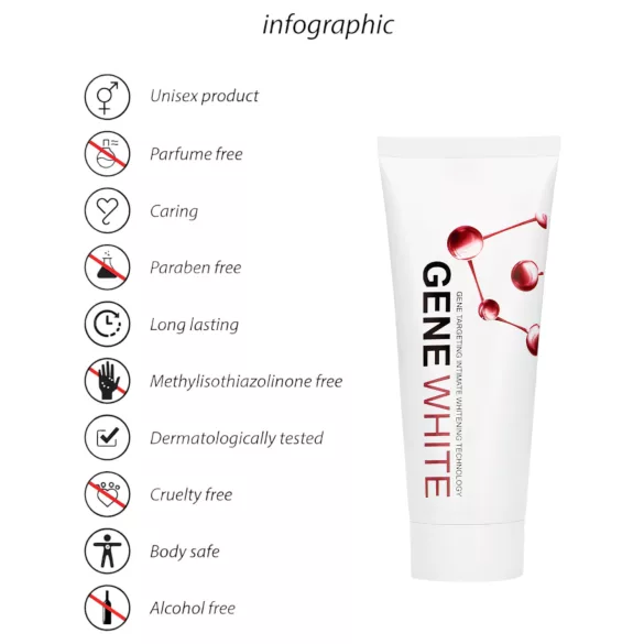 Pharmquests Gene White - krema za izbeljivanje kože (100ml)