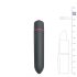Easytoys Bullet - vodootporni štapni vibrator (crni)