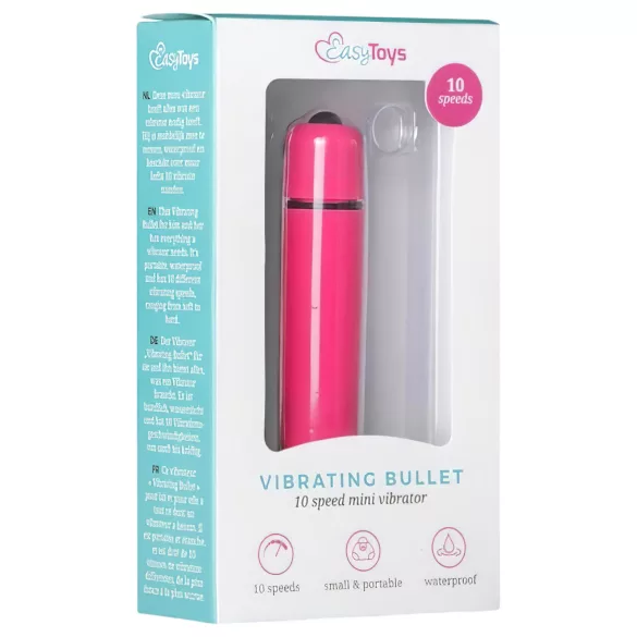 Easytoys Bullet - vodootporni ružičasti vibrator