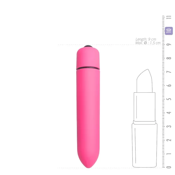 Easytoys Bullet - vodootporni ružičasti vibrator