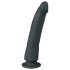 Easytoys - crni silikonski dildo sa vakuum osloncem (21 cm)