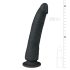 Easytoys - crni silikonski dildo sa vakuum osloncem (21 cm)
