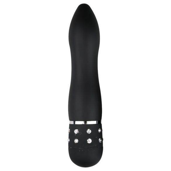 Easytoys Dijamantski Zakrivljeni - mini štap vibrator (crna)