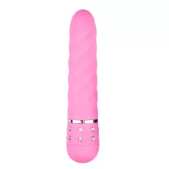 Easytoys Diamond - Uvijeni štap vibrator (roze)