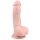 Easytoys - dildo sa vakuumskim postoljem i testisima (15cm) - prirodna boja