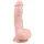 Easytoys - dildo sa vakuumskim postoljem i testisima (15cm) - prirodna boja