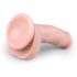 Easytoys - dildo sa vakuumskim postoljem i testisima (15cm) - prirodna boja