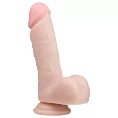   Easytoys - Dildo sa testisima i vakum bazom (17,5 cm) - prirodna boja