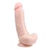 Easytoys - dildo sa vakuumom i testisima (20cm) - prirodna boja