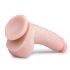 Easytoys - dildo sa vakuumom i testisima (20cm) - prirodna boja