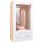 Easytoys - dildo sa vakumskom bazom, sa testisima (22.5 cm) - prirodna boja