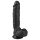 Easytoys - Dildo sa vakuumom i testisima (22,5cm) - crna
