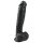Easytoys - veliki dildo sa vakumskim postoljem i testisima (26,5cm) - crna