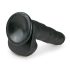 Easytoys - veliki dildo sa vakumskim postoljem i testisima (26,5cm) - crna