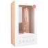 Easytoys - Veliki dildo sa testisima i vakuum bazom (29,5 cm) - prirodne boje