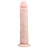 Easytoys - Ekstra veliki dildo sa vakuumskim postoljem (28,5 cm) - prirodna boja