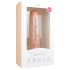 Easytoys - Ekstra veliki dildo sa vakuumskim postoljem (28,5 cm) - prirodna boja