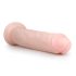 Easytoys - Ekstra veliki dildo sa vakuumskim postoljem (28,5 cm) - prirodna boja