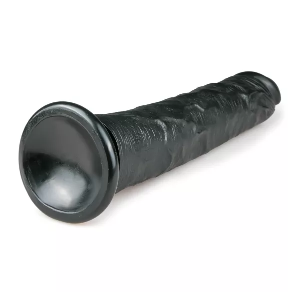 Easytoys - ekstra veliki dildo sa vakuum bazom (28,5cm) - crni