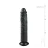 Easytoys - ekstra veliki dildo sa vakuum bazom (28,5cm) - crni