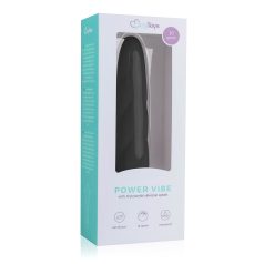 Easytoys Power Vibe - uvijeni silikonski vibrator (crni)