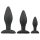 Easytoys Rocket - set analnih čepova - crni (3 delova)