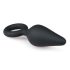 Easytoys Pointy Plug - analni čep sa prstenom - srednji (crni)