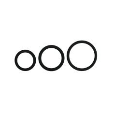   Easytoys - Silikonski Set Prstenova za Penis - 3 Komada (Crna)