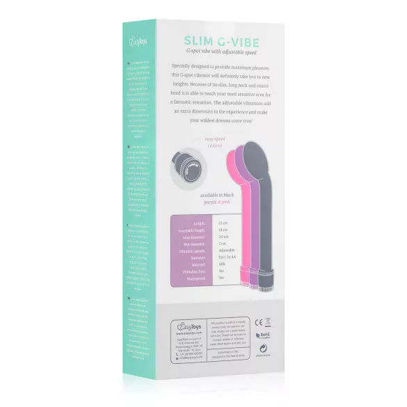 Easytoys Slim - G-tačka vibrator (roze)