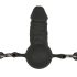 Easytoys - Gag sa unutrašnjim dildoom (crna)