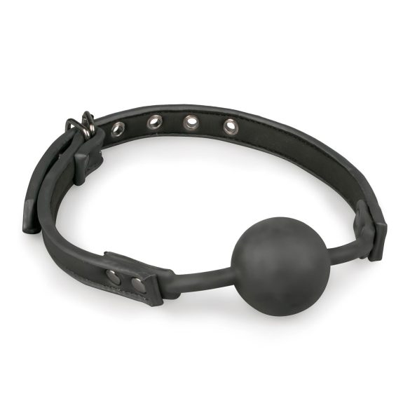 Easytoys - Silikonska gag loptica (crna)