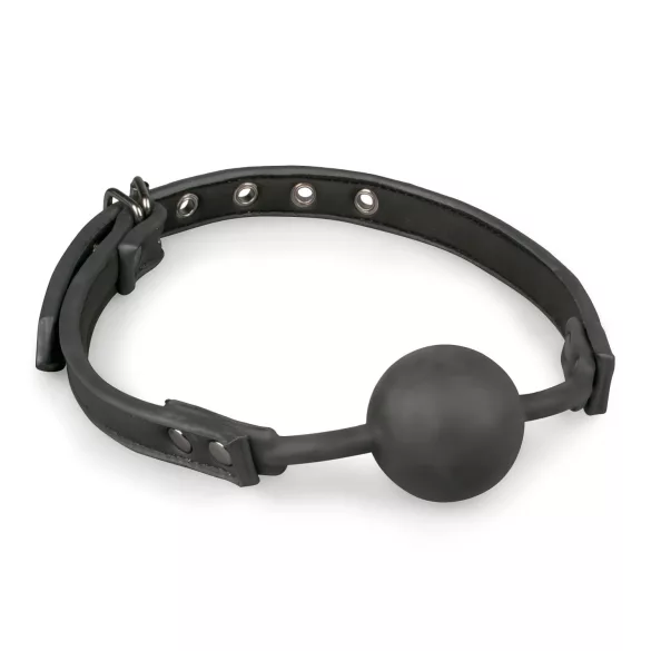 Easytoys - silikonska loptica za usta (crna)