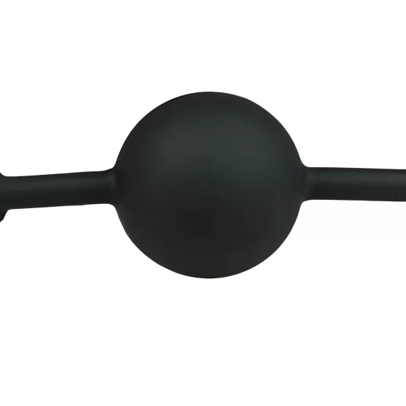 Easytoys - silikonska loptica za usta (crna)
