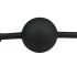 Easytoys - Silikonska gag loptica (crna)