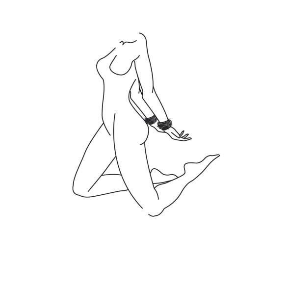 Easytoys - вештачке кожне лисице (црне)