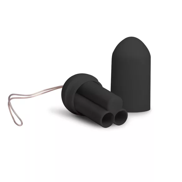 Easytoys - vibrirajuće jaje sa daljinskim upravljanjem (crno)