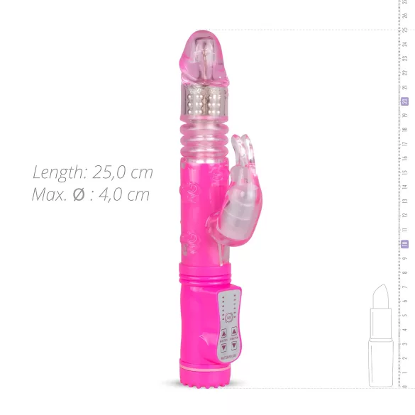 EasyToys Zeka - potiskujući vibrator (roze)