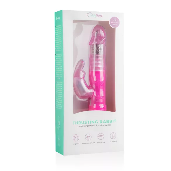 EasyToys Zeka - potiskujući vibrator (roze)