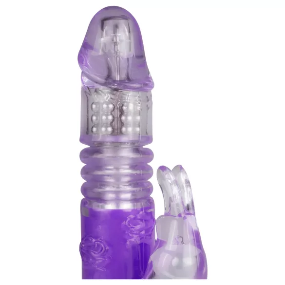 EasyToys Bunny - guraći-rotirajući vibrator (ljubičasti)