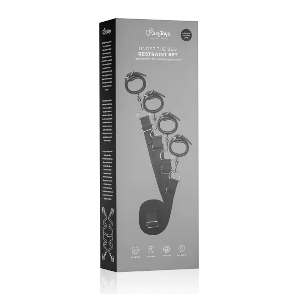 Easytoys - Set za vezivanje za krevet (crna)