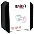 Rimba XS - srebrni analni čep sa roze kamenčićima