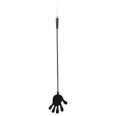 Rimba - Silikonski jahački bič sa rukom - 40cm (crni)