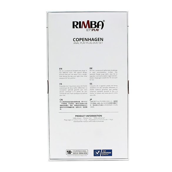 Rimba Copenhagen - Set analnih čepova - ljubičasta (2 kom)
