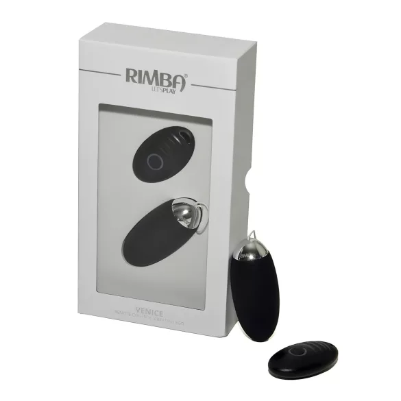 Rimba Venice - crno vibro jaje, bežični, punjenje putem USB-a