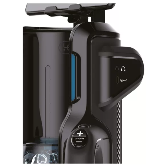 LETEN SM 500 - Automatski masturbator s držačem za telefon (crna)